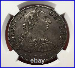 Excellentsilver 8 Reales Carlos III 1780 Mexico Mint Assayers Ff Ngc Au50