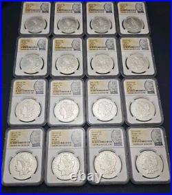 FIJI 1878-1893 CC CARSON CITY MORGAN Dollar 16 coins set NGC MS70 FDI