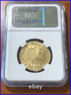 France 1786-d Louis XVI Gold 2 Louis Dor Lyon Mint Ngc Ms61