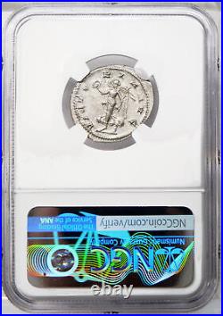 GORDIAN III Rare Antioch mint NGC Certified AU. Victory Roman Double Denarius