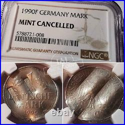 Germany 1990 year 1 mark NGC MINT CANCELLED