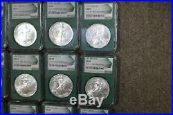 Green Mint Sealed Box Silver Eagle Set 1986-2016 NGC MS 69 Boxes 1996 1994 1997