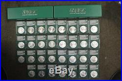 Green Mint Sealed Box Silver Eagle Set 1986-2016 NGC MS 69 Boxes 1996 1994 1997
