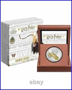 Harry Potter Golden Snitch 2022 Niue 1oz Silver $2 Coin NGC PF70 UC FR Box