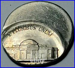 Jefferson Nickel 60% Off Center Mint Error UNC Details 1981