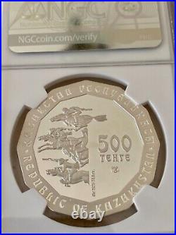 Kazakhstan 2008 500 Tenge Nomad Gold Series Silver Proof Coin Ngc Pf68