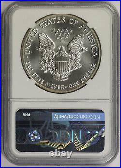 Lot 4 Coins 1992 American Silver Eagle $1 MS 69 NGC