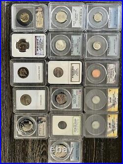 Lot Of Pcgs/ Ngc Graded Coins