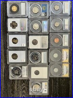 Lot Of Pcgs/ Ngc Graded Coins