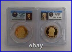 Lot of 11 2007 & 2009 US Presidential Dollar Coins ICG, NGC, PCGS, & ANACS
