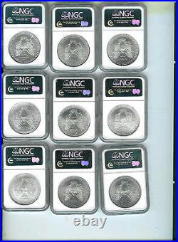 Lot of 28 Silver Eagles 1986 2013 PCGS and NGC MS69