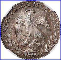 Mexico Silver 1 Real 1830-Mo JM Mexico City Mint. NGC MS-64, Stunning Near-Gem