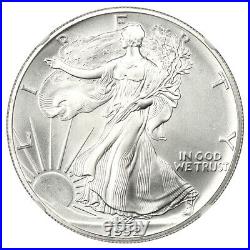 Mint Error 1992 Silver Eagle $1 NGC MS69 (Obverse Struck Thru)