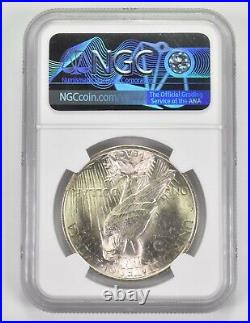 Mint Error MS63 1922 Peace Silver Dollar Curved Clip @ 200 Graded NGC 9699