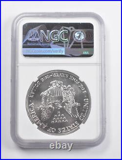 Mint Error MS69 1989 American Silver Eagle OBV Struck Thru NGC 3452