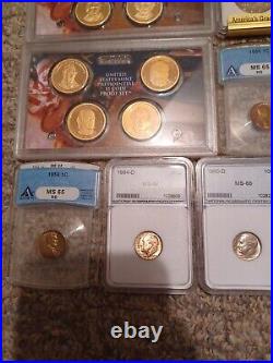 Mixed Coin Lot, Graded