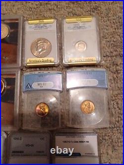 Mixed Coin Lot, Graded