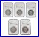 NGC 5 George III Half Crowns G6 (2) and G4 (3) American Revolution Lot of 5