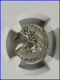 NGC Ch. VF Trajan AR Denarius. 98-117 AD. Rome Mint