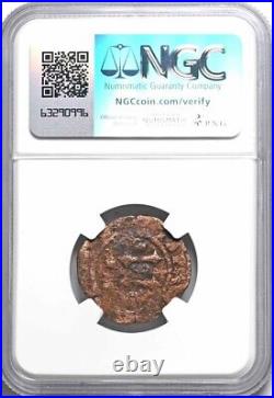 NGC F SANTO DOMINGO Charles & Joanna 1544-1564 AD, First Mint In America 4M Coin