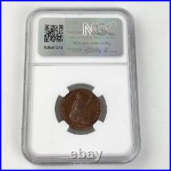 NGC Graded 1858 Great Britain 1/4P Farthing Mint State MS 62 BN Coin