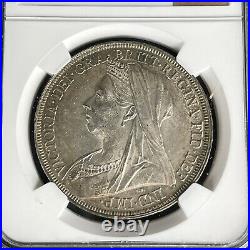 NGC Graded 1897 LX Great Britain Crown MS62 MS 62 Mint State Uncirculated Coin