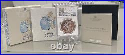 NGC Graded PF69 UC 2021 PETER RABBIT 1 Oz SILVER PROOF £2 COIN Royal Mint