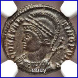 NGC MS 4/5-4/5 AD 330 Roman Empire Constantinople Commemorative AE3 or nummus