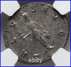 NGC MS Claudius II Gothicus 268-270 AD, Roman Empire Denarius Coin, ISIS REVERSE