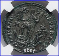 NGC MS Constantius II, Son of Constantine Roman Empire 337-361 AD Galley Coin
