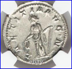 NGC MS Gordian III 238-244 AD, Roman Empire Caesar Rome 5/5 Denarius Silver Coin