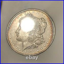 NGC MS64 Morgan Silver Dollar $1 US Mint Brilliant Uncirculated 1885 Toned