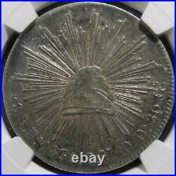 NGC Mexico 1834 8 Reales Durango Do RM Mint Silver Coin Scarce XF45