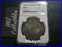 NGC Mexico 1834 8 Reales Durango Do RM Mint Silver Coin Scarce XF45
