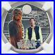 NGC PF70 2024 Star Wars Han Solo & Chewbacca Great Britain SILVER Colorized Coin