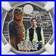 NGC PF70 2024 Star Wars Han Solo & Chewbacca Great Britain SILVER Colorized Coin