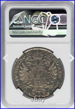 NGC UNC 1780-1858 AUSTRIA Taler Maria Theresa, Silver Coin Milan Mint Restrike