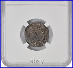 NGC XF45 ITALY Venice, Doge Antonio Venier 1382-1400, Silver Jesus Grosso Coin
