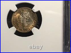 Pair 1941 Mercury Dimes NGC 66 Beautiful Original Toning 2 Coins This Lot