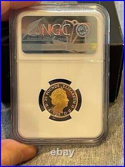 Queens Beasts 2019 Falcon of Plantagenet NGC PF70 1/4 oz Gold Proof Coin Box COA