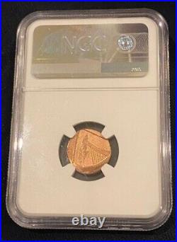 RARE MINT ERROR -NGC GRADED- MS 64 Huge Struck Off Centre Foreign Blank 1p Coin