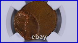 Rare Mint Error -1952-(D) 1C NGC MS 65 BN MINT ERROR STRUCK 55% OFF CENTER