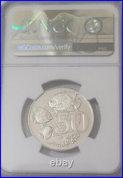 Rare Sterling Silver (. 925) 1972 Cayman Islands 50 S50C Coin NGC PF68