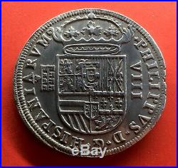 Rarespanish Silver 8 Reales Philip Ii. Year 1590 Segovia Mint Ngc Au