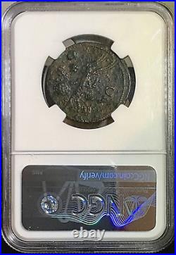 Roman Empire 54-68 AD Nero As Augustus AE As 28mm Lugdunum Mint NGC VG Very Good