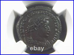 Roman Empire Follis of Emperor Constantine I The Great, London Mint NGC MS 4009