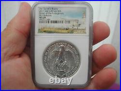 Royal Mint Queens Beasts 2 oz. 999 silver coin Falcon Of Plantagenets NGC MS69