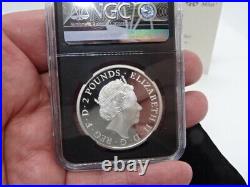 Royal Mint UK 2018 Silver Proof 1oz Oriental Border Britannia -Slabbed NGC PF69
