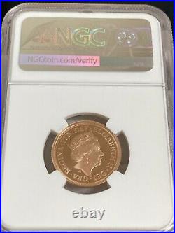 Special Design 2022 Royal Mint Platinum Jubilee Sov Gold Coin NGC PF70 UC FR