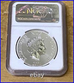 Star Wars Millennium Falcon Silver Two Dollar Coin 2 oz New Zealand Mint NcG